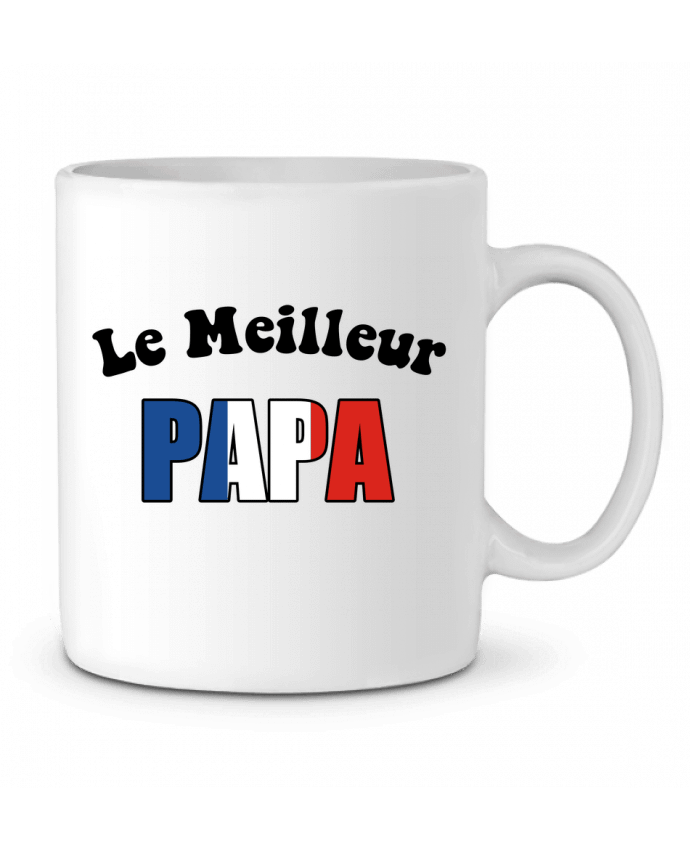 Ceramic Mug Le Meilleur papa France by CREATIVE SHIRTS