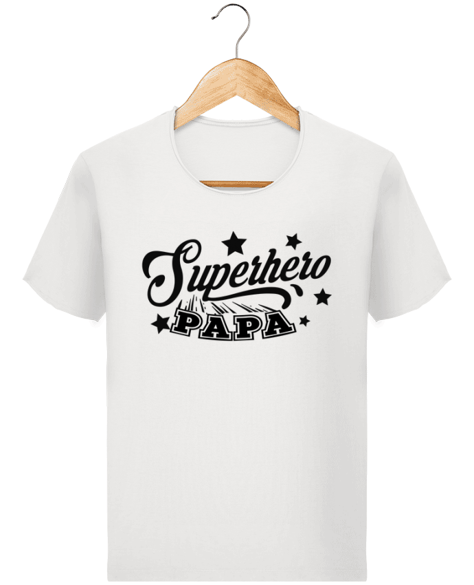 T-shirt Men Stanley Imagines Vintage Papa - Super Hero Papa - Fête des Pères by CREATIVE SHIRTS