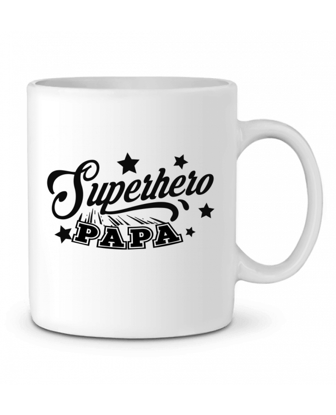Ceramic Mug Papa - Super Hero Papa - Fête des Pères by CREATIVE SHIRTS