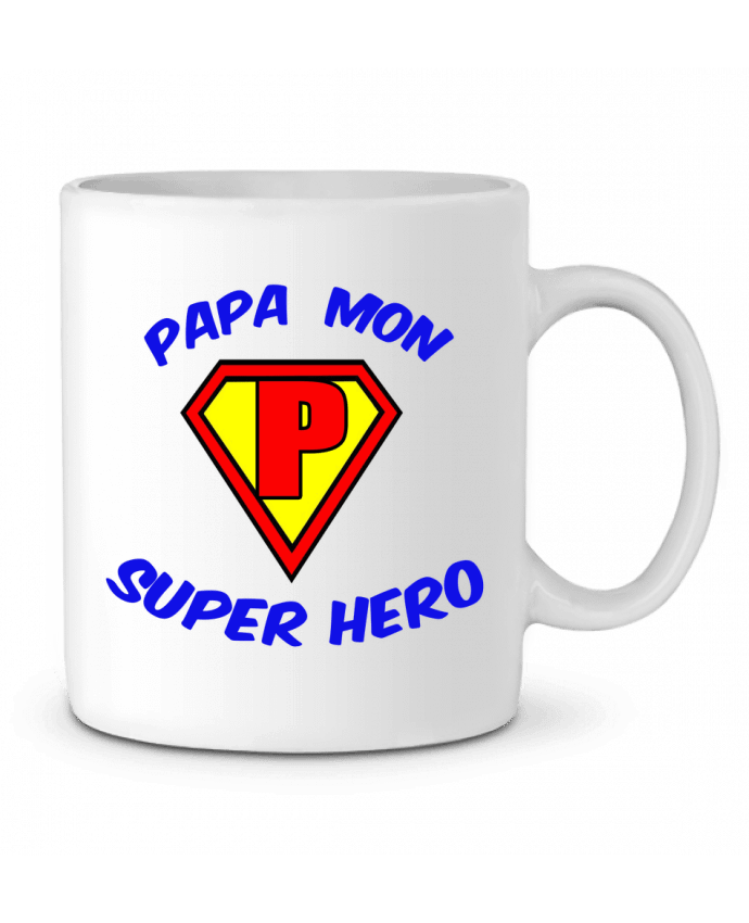 Ceramic Mug Papa mon super héro - Fêtes des pères by CREATIVE SHIRTS