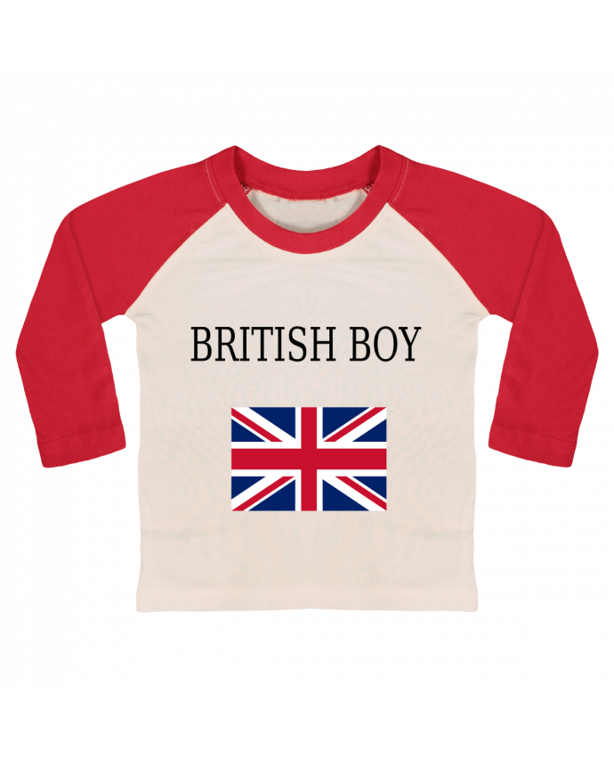 T-shirt baby Baseball long sleeve BRITISH BOY by Dott