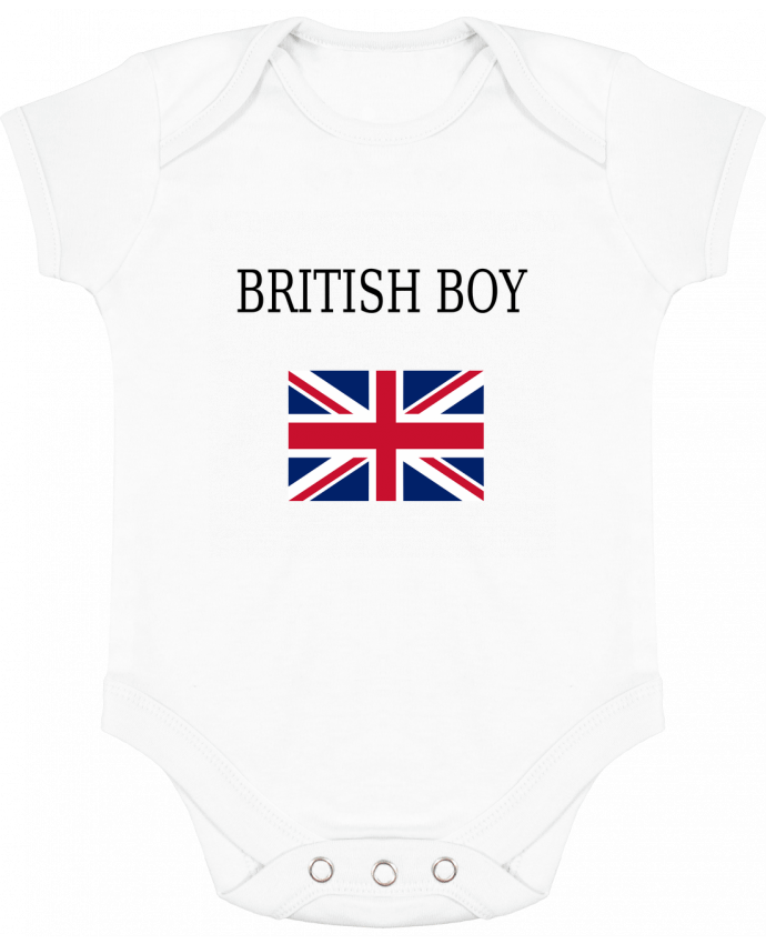 Body bébé manches contrastées BRITISH BOY par Dott