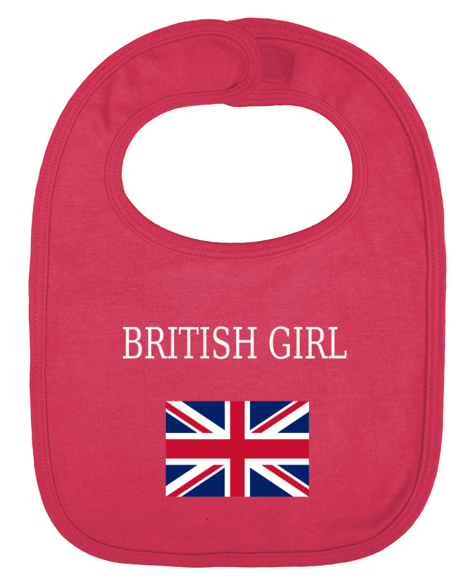 Baby Bib plain and contrast BRITISH GIRL by Dott