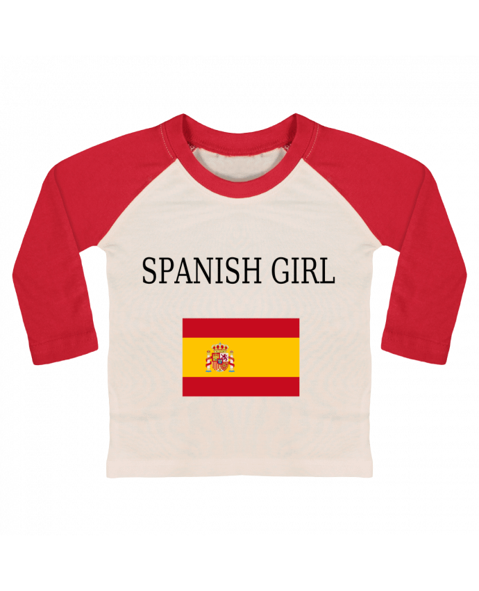 Tee-shirt Bébé Baseball ML SPANISH GIRL par Dott