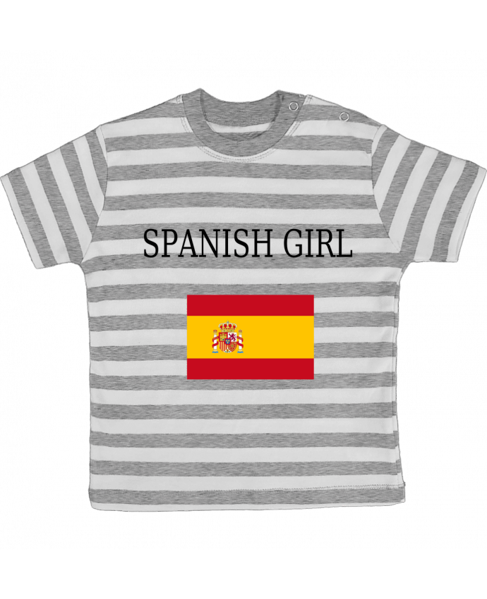 Tee-shirt bébé à rayures SPANISH GIRL par Dott
