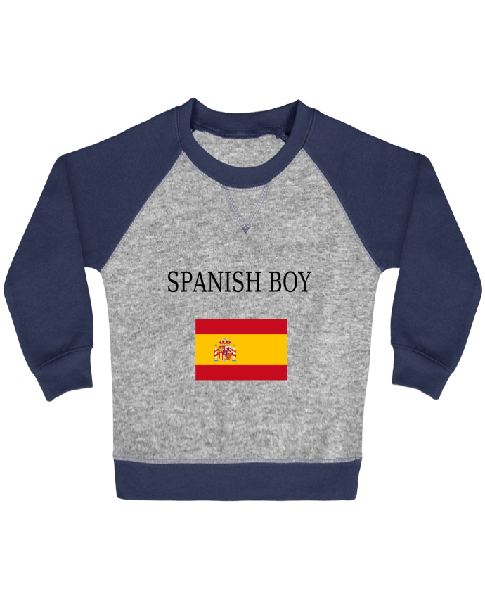 Sweatshirt Baby crew-neck sleeves contrast raglan SPANISH BOY by Dott