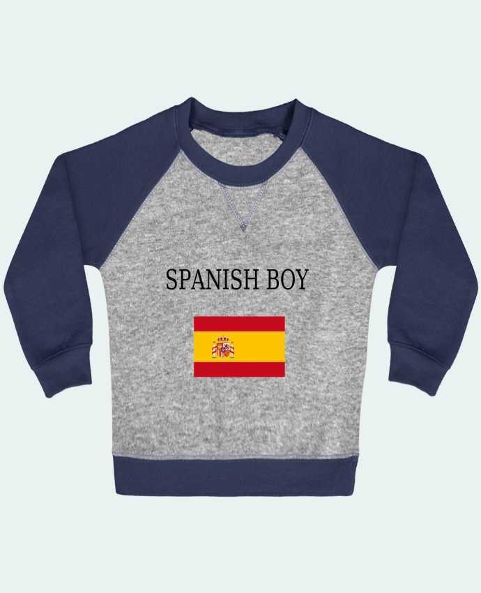 Sweatshirt Baby crew-neck sleeves contrast raglan SPANISH BOY by Dott