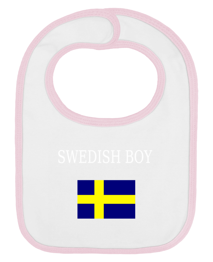 Baby Bib plain and contrast SWEDISH BOY by Dott