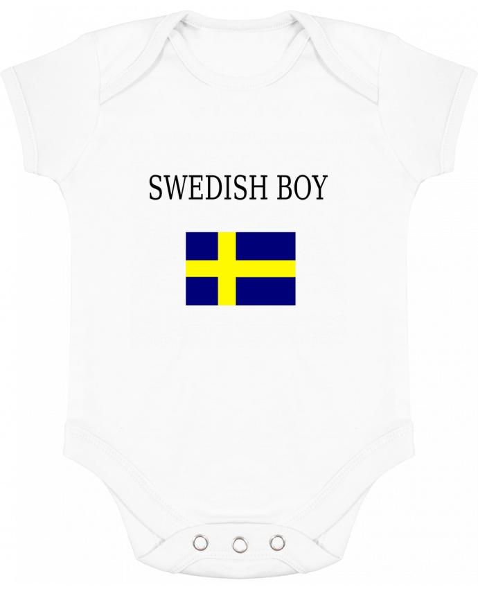 Body bébé manches contrastées SWEDISH BOY par Dott