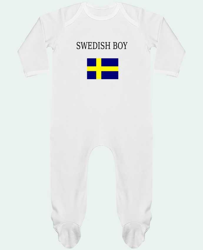 Baby Sleeper long sleeves Contrast SWEDISH BOY by Dott