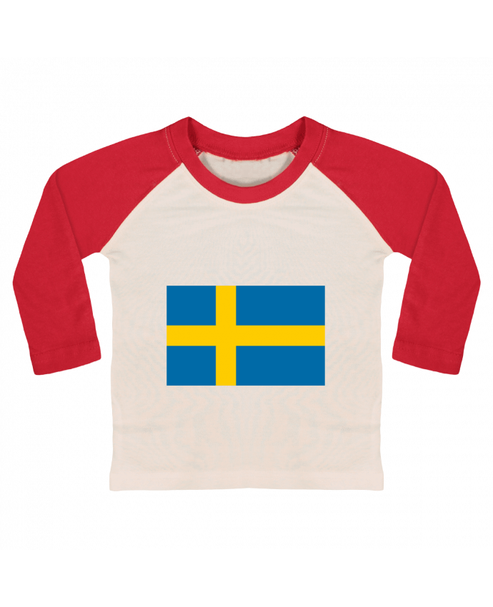 Tee-shirt Bébé Baseball ML SWEDEN par Dott