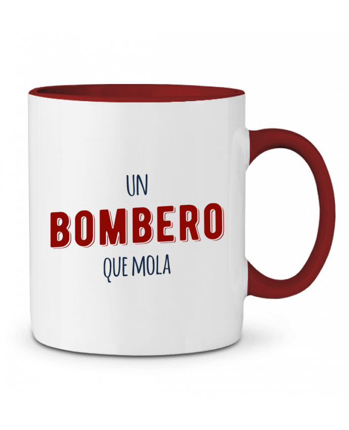 Mug bicolore Un bombero que mola tunetoo