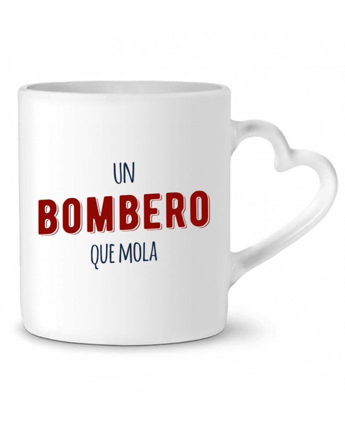 Mug coeur Un bombero que mola par tunetoo