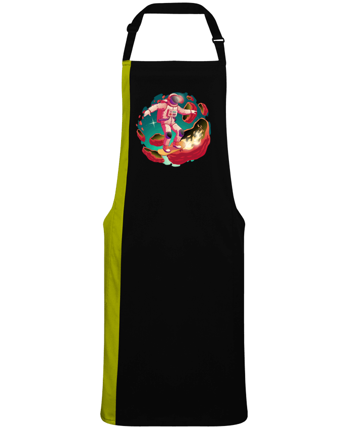 Tablier bicolore Astronaute Skateur par  FREDO237