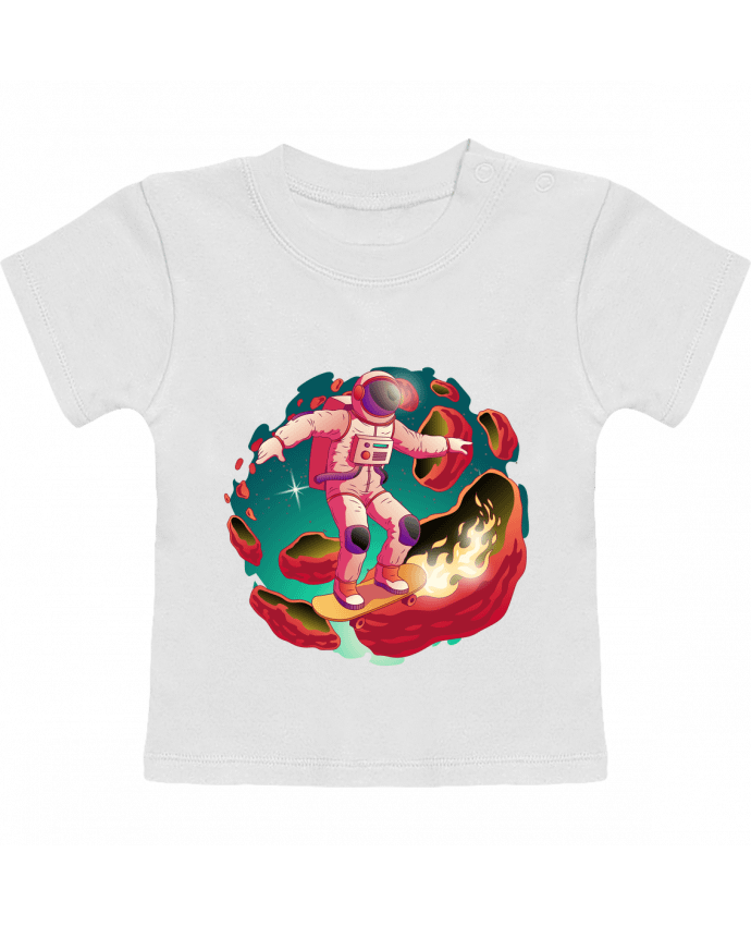 T-shirt bébé Astronaute Skateur manches courtes du designer FREDO237