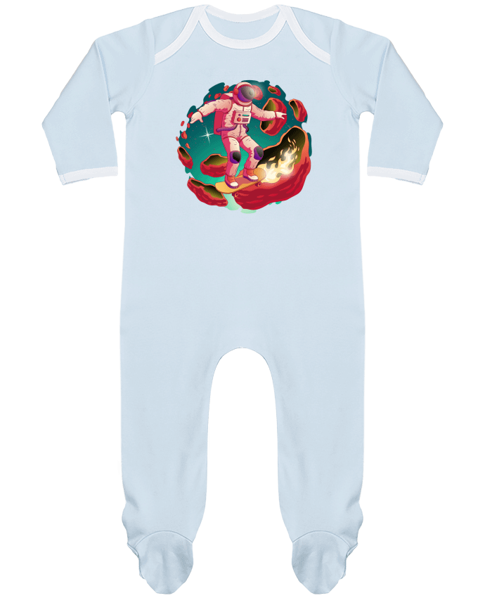 Baby Sleeper long sleeves Contrast Astronaute Skateur by FREDO237