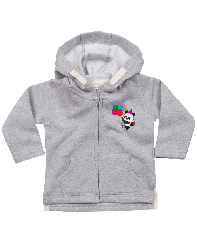Hoddie with zip for baby Bébé panda by FREDO237