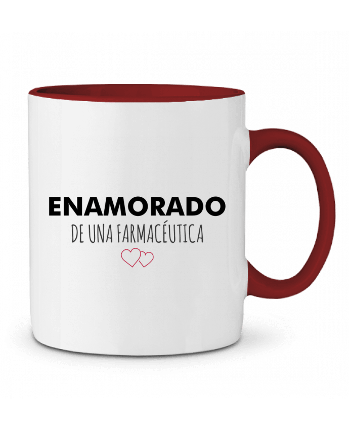 Mug bicolore Enamorado de una farmacéutica tunetoo