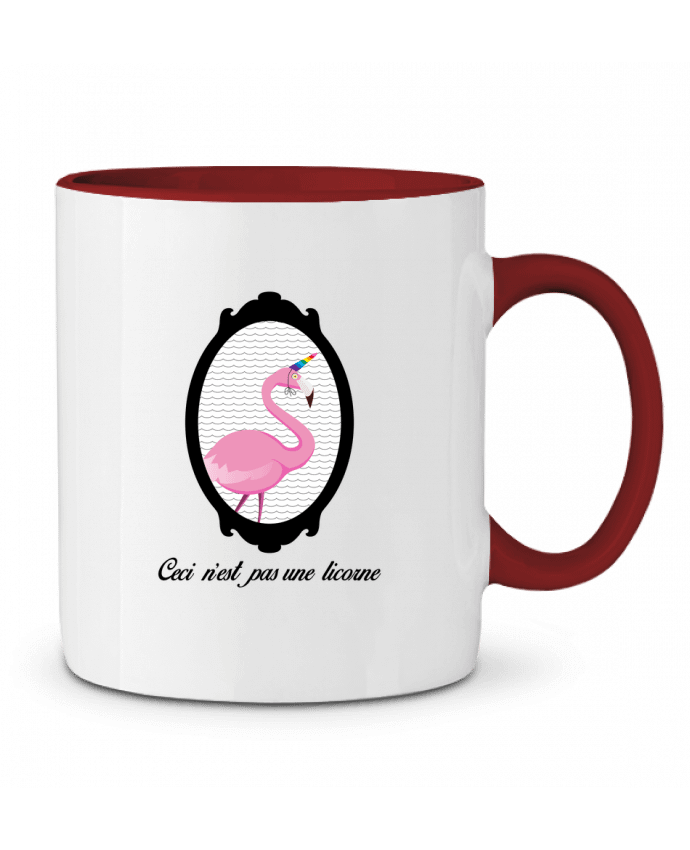 Mug bicolore ceci n'est pas une licorne MimiVonCracra