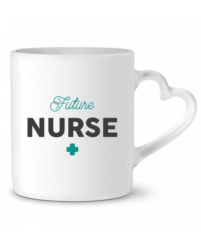 Mug coeur Future nurse blue par tunetoo