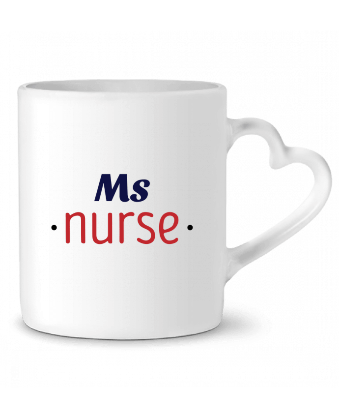 Mug coeur Ms Nurse par tunetoo