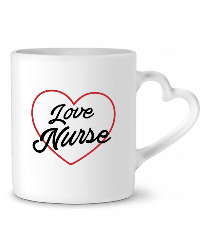 Mug coeur Love Nurse par tunetoo