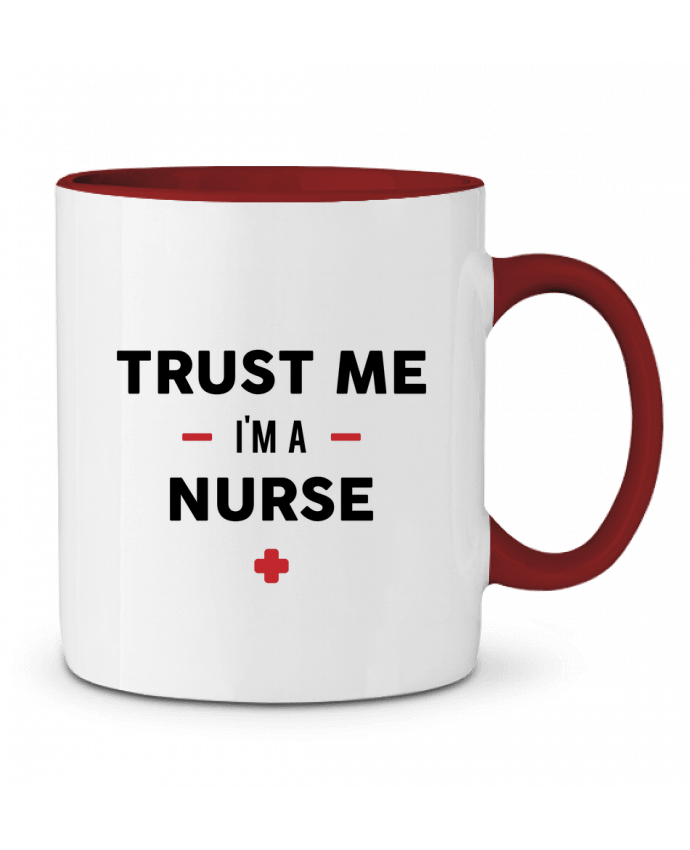Mug bicolore Trust me I'm a nurse tunetoo