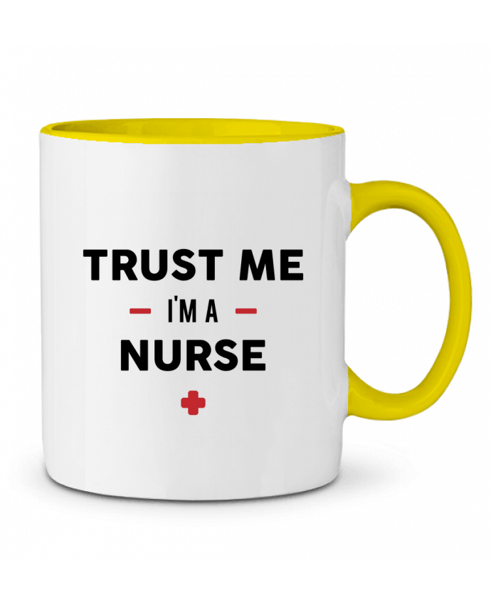 Mug bicolore Trust me I'm a nurse tunetoo