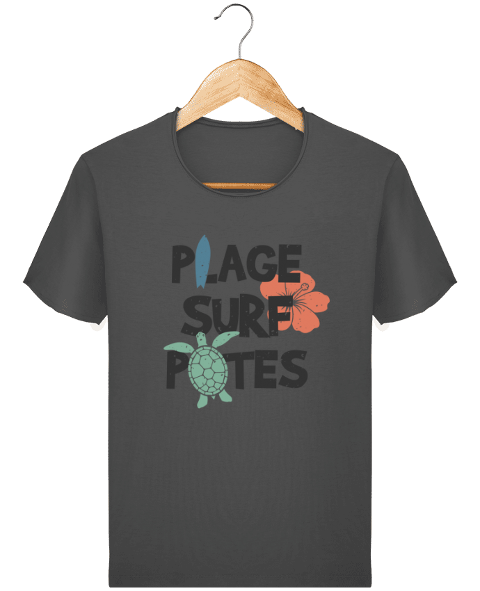  T-shirt Homme vintage Plage Surf Potes par tunetoo