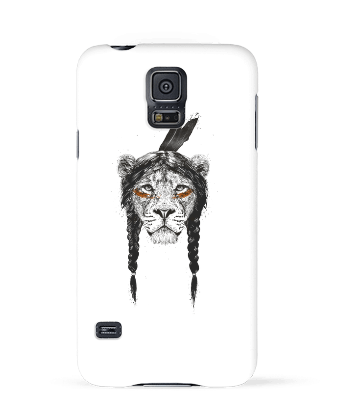 Carcasa Samsung Galaxy S5 warrior_lion por Balàzs Solti