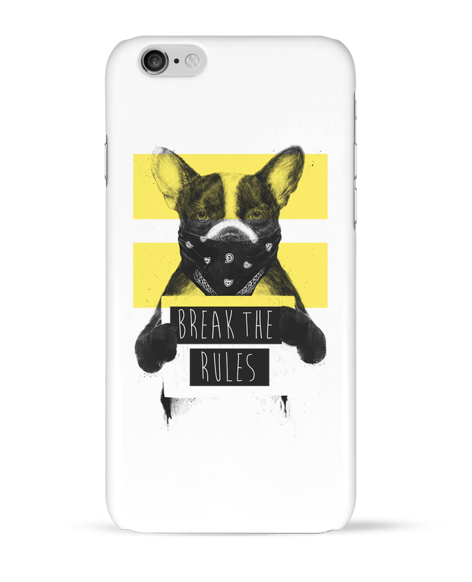 Case 3D iPhone 6 rebel_dog_yellow by Balàzs Solti
