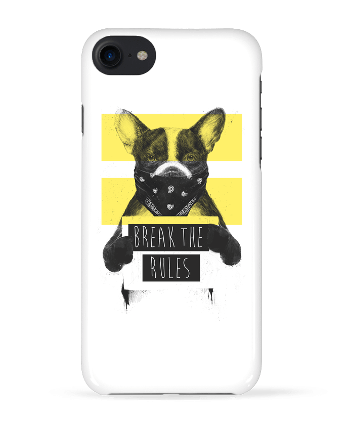 Case 3D iPhone 7 rebel_dog_yellow de Balàzs Solti