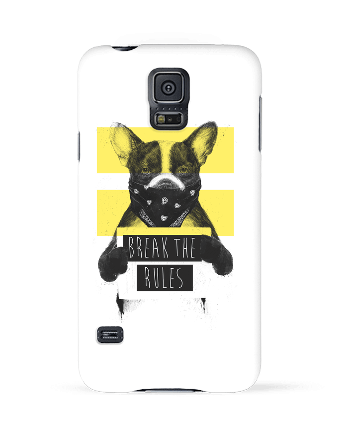 Case 3D Samsung Galaxy S5 rebel_dog_yellow by Balàzs Solti