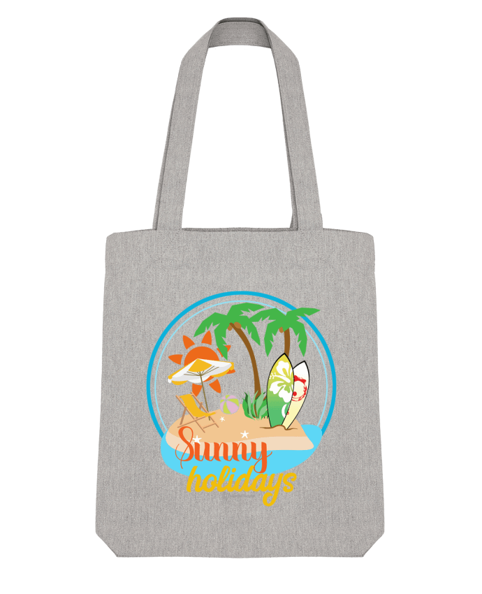 Tote Bag Stanley Stella Sunny holidays - modèle t-shirt clair by bigpapa-factory 