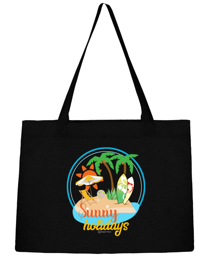 Shopping tote bag Stanley Stella Sunny holidays - modèle t-shirt clair by bigpapa-factory