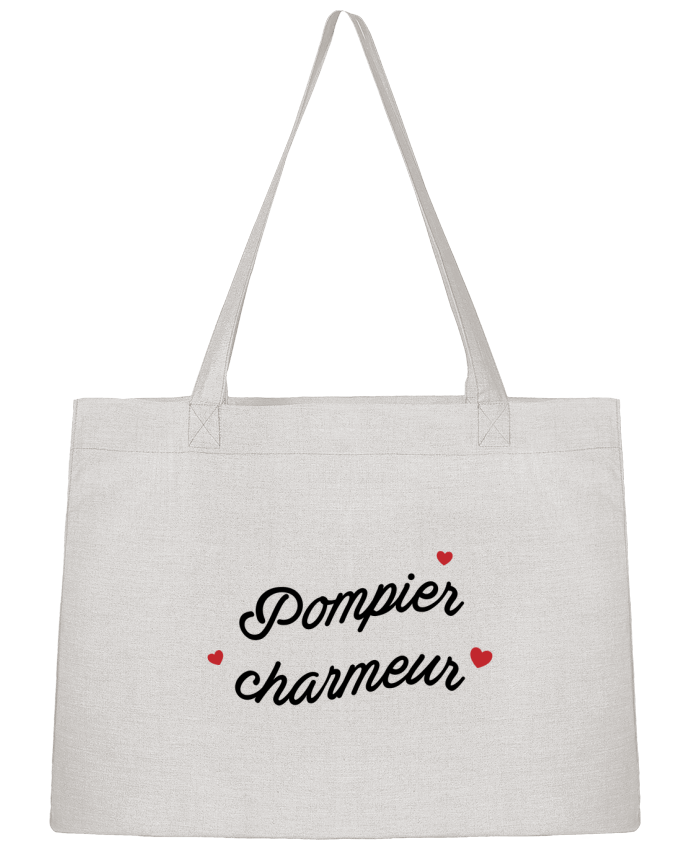 Shopping tote bag Stanley Stella Pompier charmeur by tunetoo