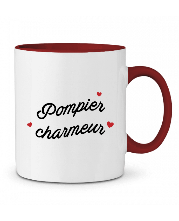 Mug bicolore Pompier charmeur tunetoo
