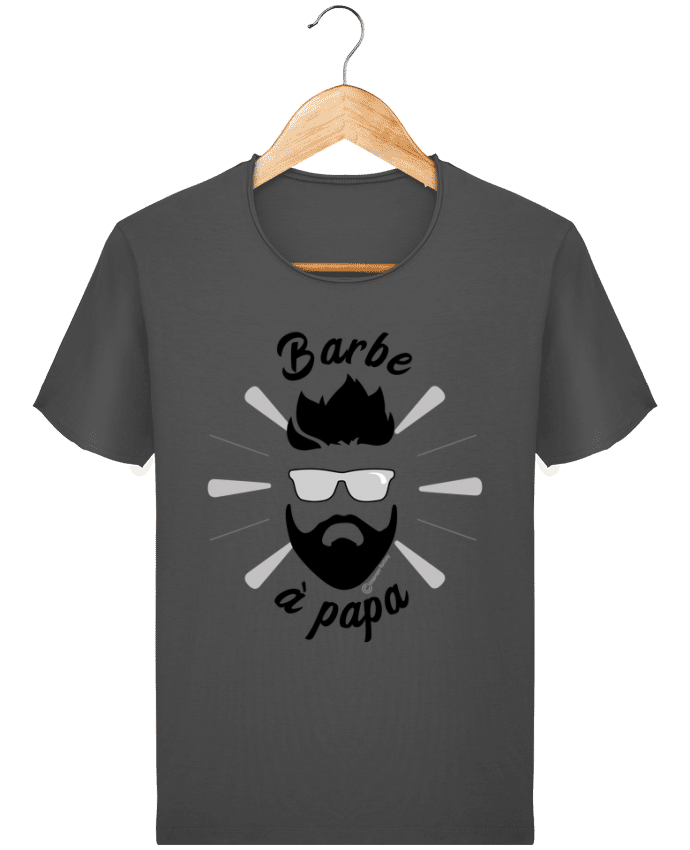  T-shirt Homme vintage Barbe à Papa par bigpapa-factory