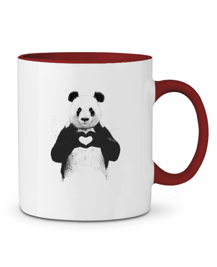 Mug bicolore All you need is love Balàzs Solti