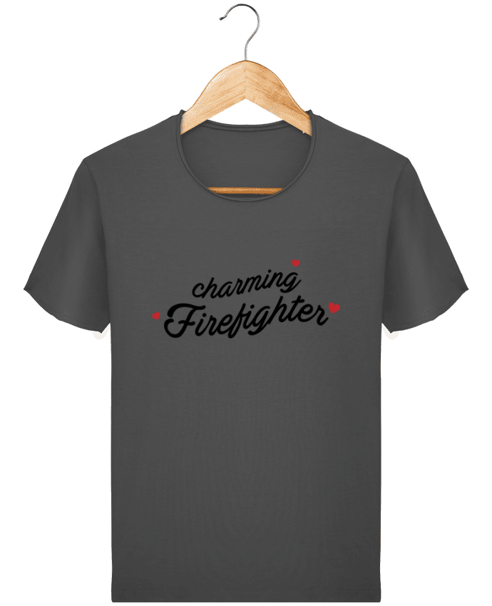  T-shirt Homme vintage Charming firefighter par tunetoo