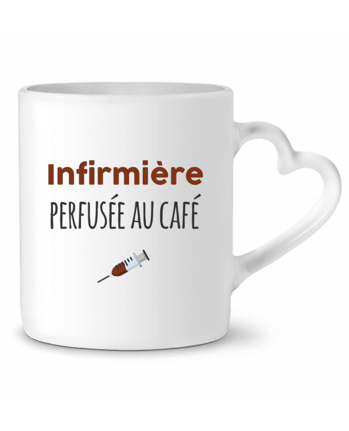 Mug Heart Infirmière perfusée au café by tunetoo