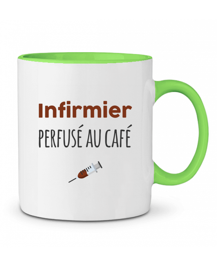Two-tone Ceramic Mug Infirmier perfusé au café tunetoo