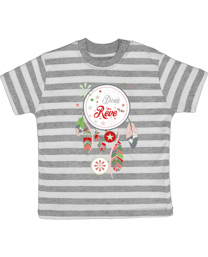 Camiseta Bebé a Rayas Doux rêve por PandaRose