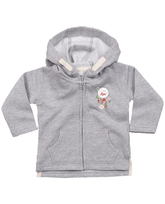Hoddie with zip for baby Doux rêve by PandaRose