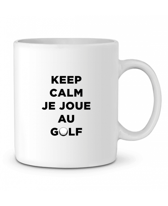 Ceramic Mug Keep calm je joue au golf by tunetoo
