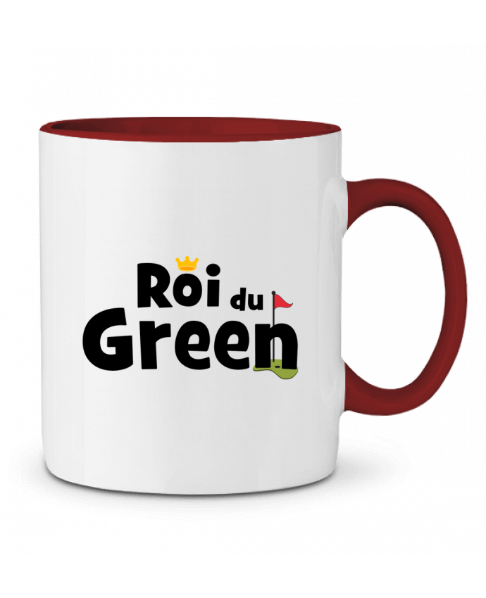 Mug bicolore Roi du green - Golf tunetoo
