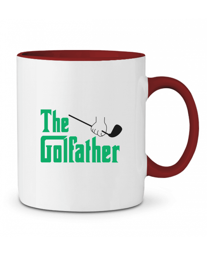 Mug bicolore The golfather - Golf tunetoo