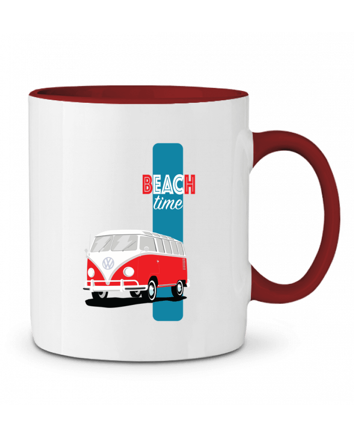 Mug bicolore VW bus Camper pilive