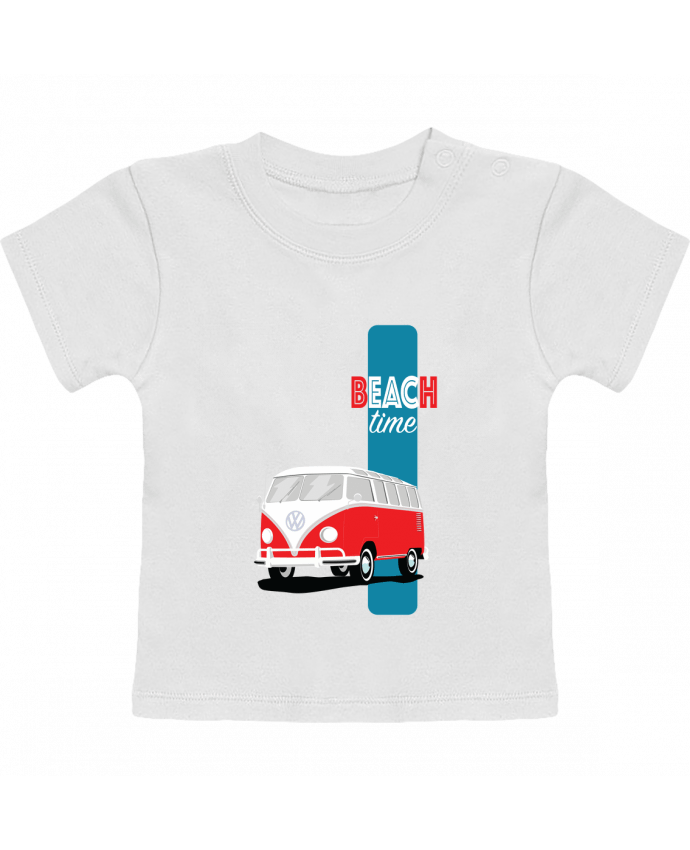 T-Shirt Baby Short Sleeve VW bus Camper manches courtes du designer pilive