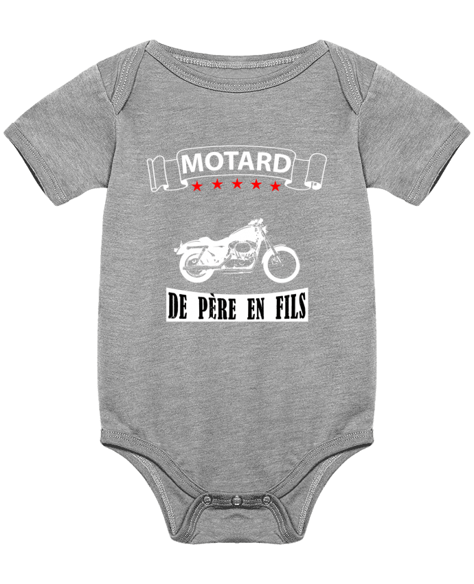 Body Bebé Motard de père en fils por Ouishirt